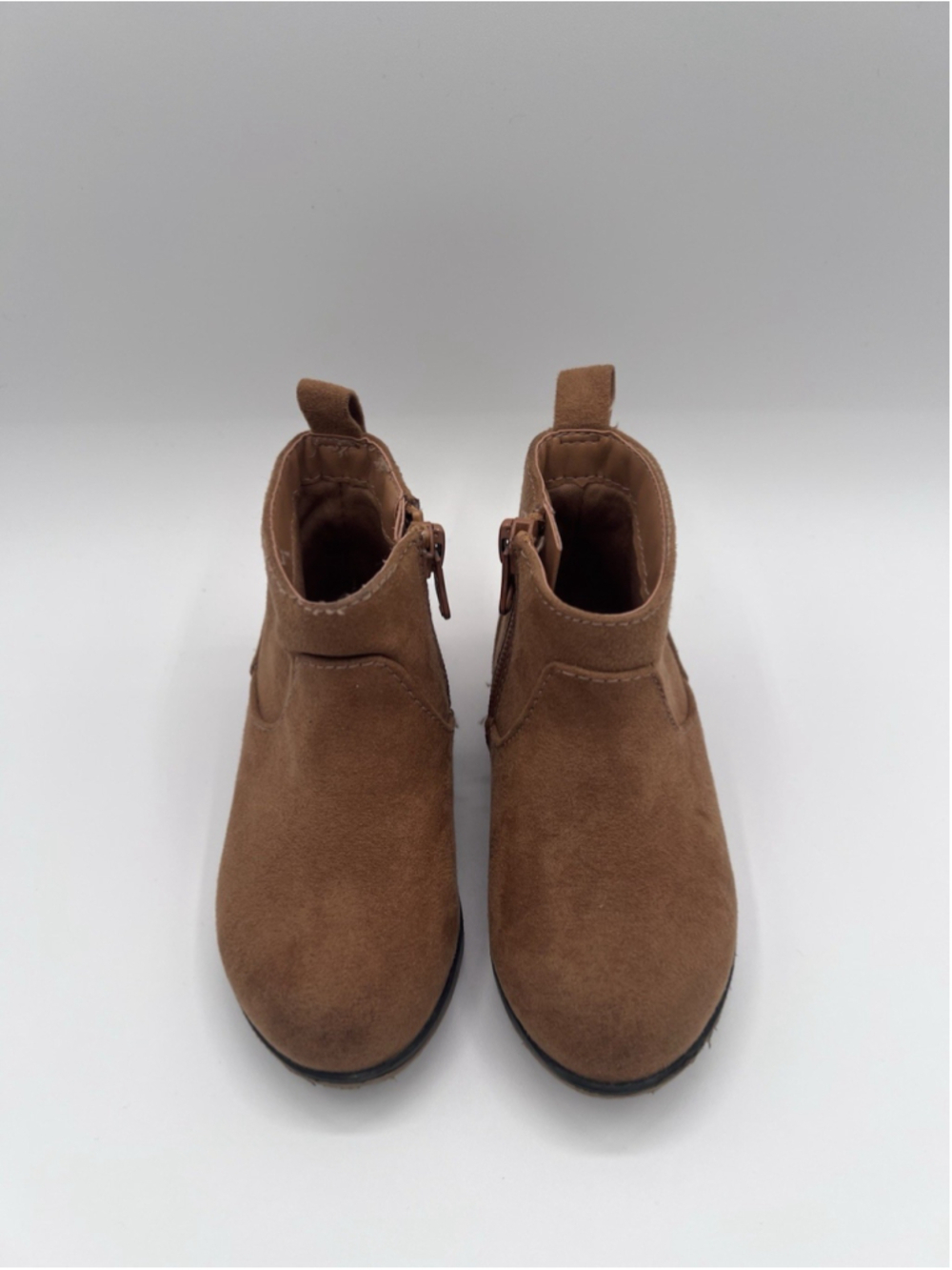 Cat & Jack Kids Boots Brown Suede Size 6 Ankle Booties - Picture 4 of 12